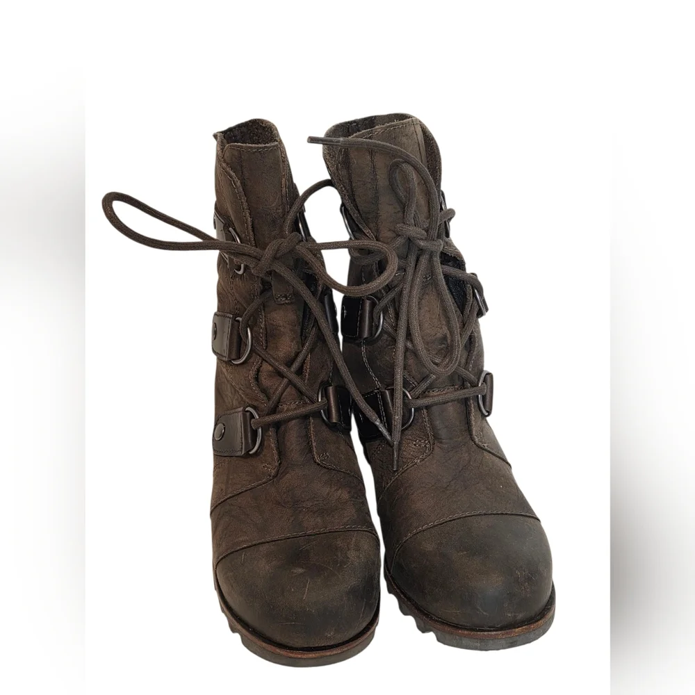 SOREL Joan of Arctic mid wedge boot, women’s 6.5 - Picture 2 of 16